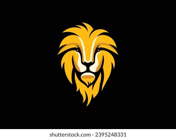 Lion Head Logo Design Template Vector Illustration
