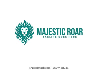 lion head logo design template