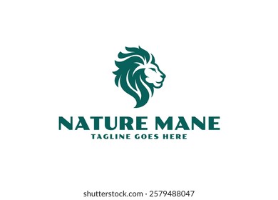 lion head logo design template