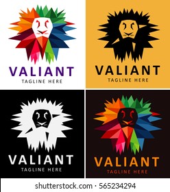 Lion Head Logo Design Template