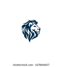 Lion head logo design vector