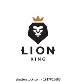 Logo-Design-Vektorgrafik mit Krone, legendäres, modernes Symbol im geometrischen Stil