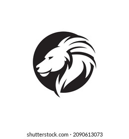 Lion Head  Logo design vector template