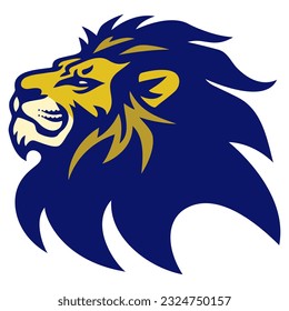 Lion Head Logo Design Vector