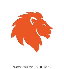 Lion Head Logo Design Vector Illustration