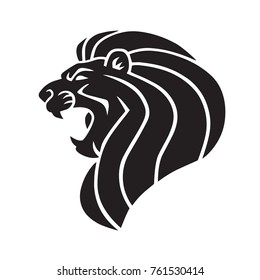 Lion Head Logo Design Vector Icon