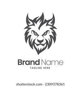 Lion head logo design, lion logo design, wild logo, 