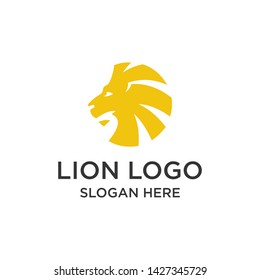 Lion Head Logo. Logo Designs Template