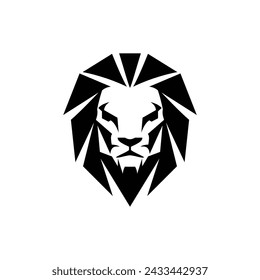 lion head logo graphic design symbol 