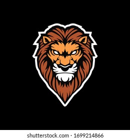 Lion head logo icon design