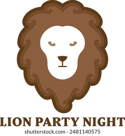 Cabeza de león, logo, cara de león, Ilustración vectorial