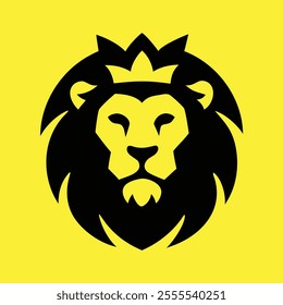 Lion head logo icon, lion face vector Illustration, lion head logo