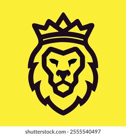 Lion head logo icon, lion face vector Illustration, lion head logo