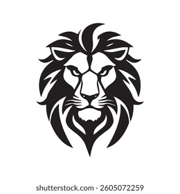 Lion head logo icon, lion face vector Illustration