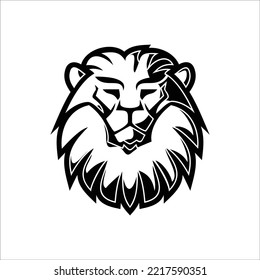 Lion head logo icon template 2