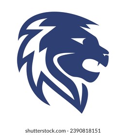 Lion head logo icon template 1