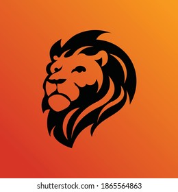 lion head logo icon vector isolated