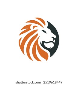 lion head logo icon vector art