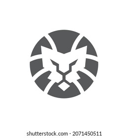 Lion head logo images illustration design
