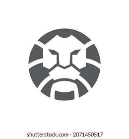 Lion head logo images illustration design