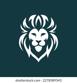 Lion head logo images illustration design
