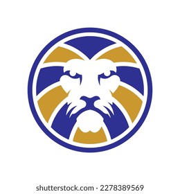 Lion head logo images illustration design