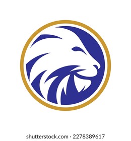 Lion head logo images illustration design