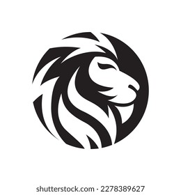 Lion head logo images illustration design