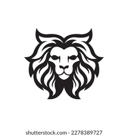 Lion head logo images illustration design