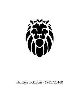 lion head logo minimalist concept