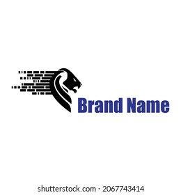 El logotipo de la cabeza de león es moderno, sencillo y único. Adecuado para capital, inversión, consultoría, ropa y empresas. y como avatar de medios sociales también un sitio web o icono de móvil