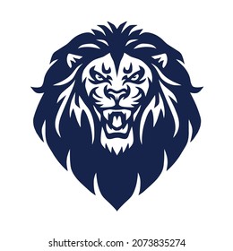 Lion Head Logo Roar Vector Mascot