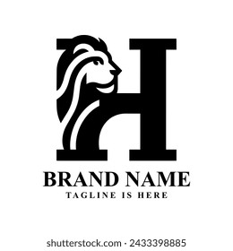 The lion head logo shaped as letter 'H' embodies strength, leadership, and resilience, merging regal symbolism with modern design.