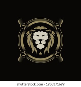 Lion head  logo ,sign ,symbol vector illustration
