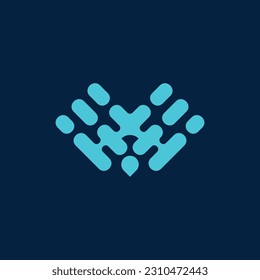 Lion head logo Technology design vector template, Technology Logo Design Vector Illustration