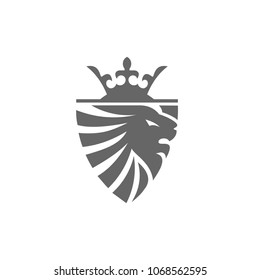 lion head logo template