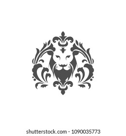 lion head logo template
