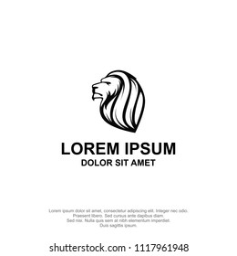 lion head logo template