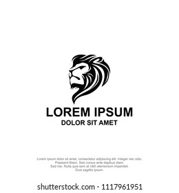 lion head logo template