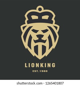 lion head logo template
