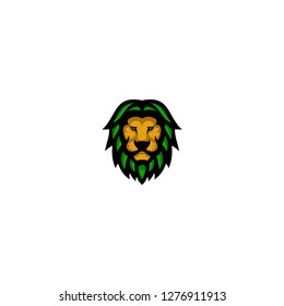 lion head logo template