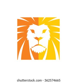 lion head - logo template