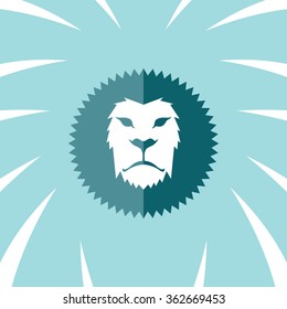 lion head - logo template
