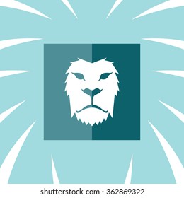 lion head - logo template