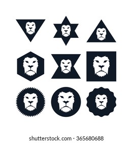 lion head - logo template
