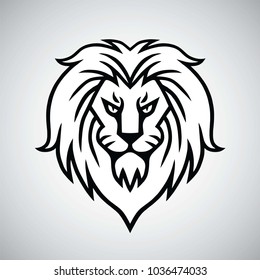 Lion Head Logo Template Design