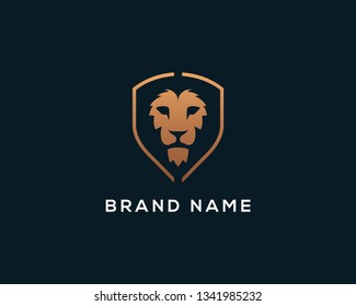 Lion Head Logo Template Design