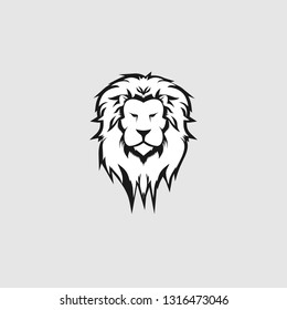 Lion head logo template vector Lion head logo template vector