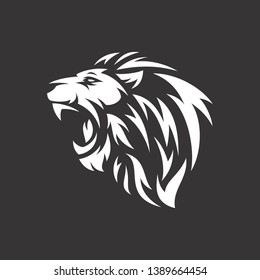 Lion Head Logo Template Vector Icon