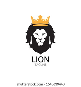 icono del vector de la cabeza del león